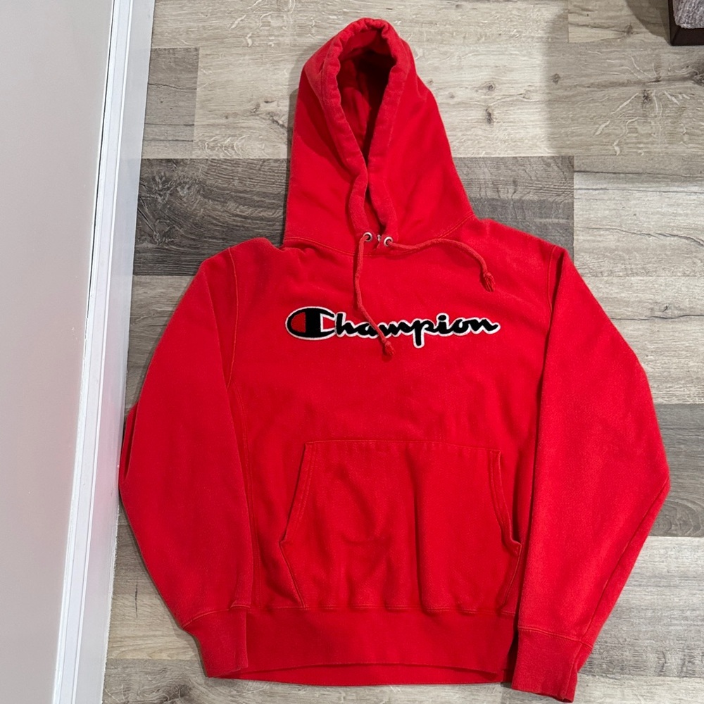 Champion Men's Red Hoodie